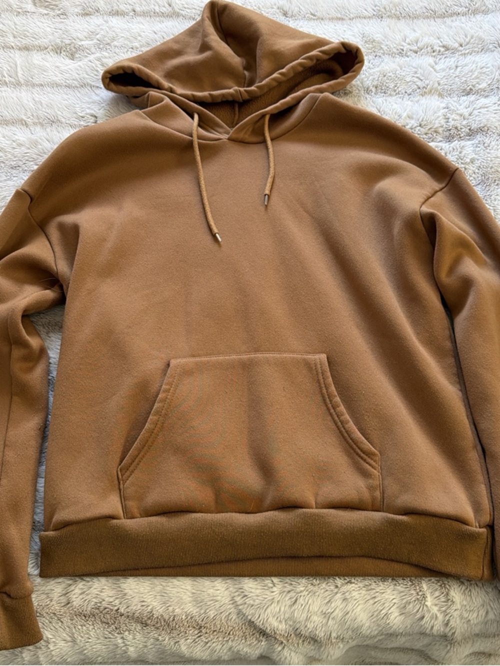 SHEIN Men's Caramel Brown Pullover Hoodie